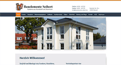 Desktop Screenshot of bauelemente-seibert.de