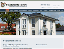 Tablet Screenshot of bauelemente-seibert.de